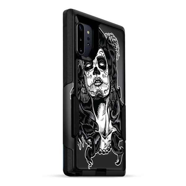 Sugar Skull Girl Dia De Los Meurtos | Skin For Otterbox Commuter for Galaxy Note 10 Plus Fashion - Image 2