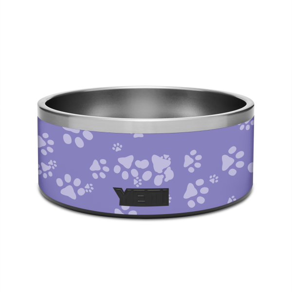 Purple Paws | Skin For YETI Boomer Dog Bowl 8 Cup For Discount