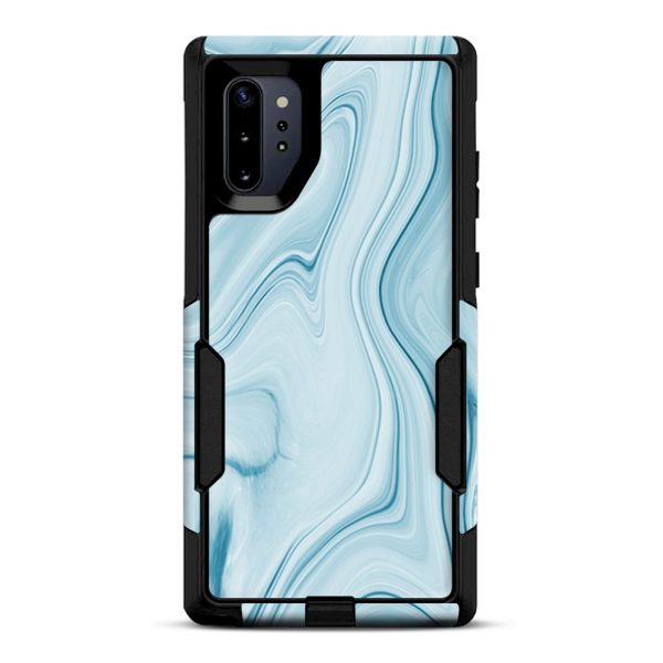 Baby Blue Ice Swirl Marble | Skin For Otterbox Commuter for Galaxy Note 10 Plus Online Hot Sale