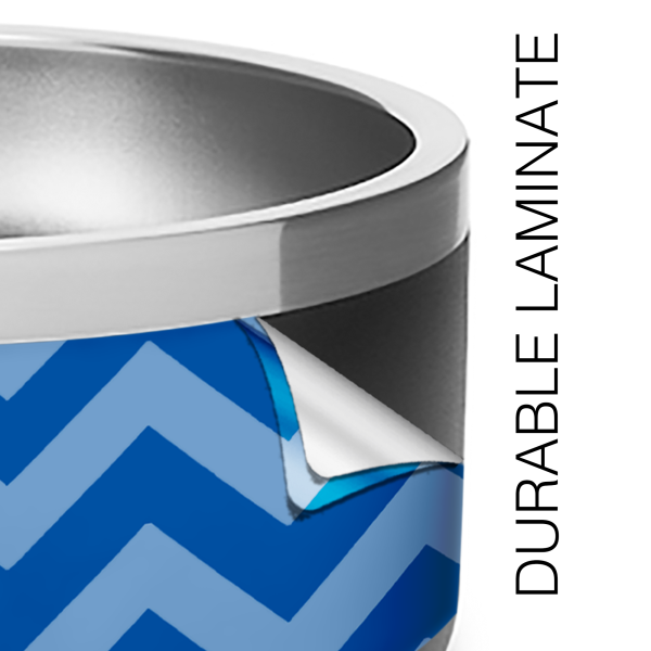 Blue Chevron | Skin For YETI Boomer Dog Bowl 8 Cup Online Sale - Image 3