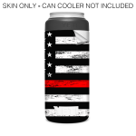 Thin Red Line | Skin For YETI Rambler 12oz  Slim Can Cheap - Image 4