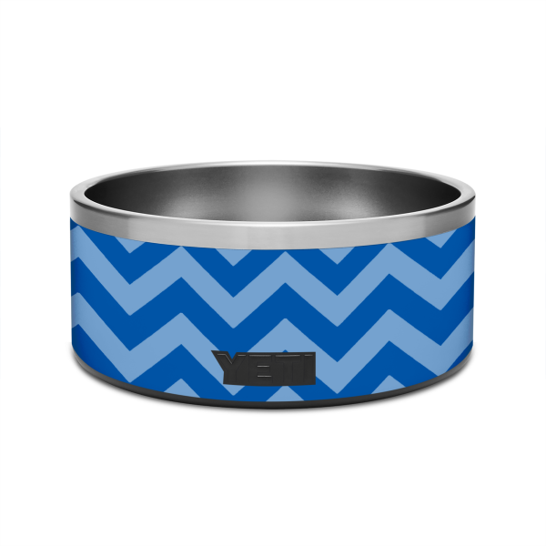 Blue Chevron | Skin For YETI Boomer Dog Bowl 8 Cup Online Sale