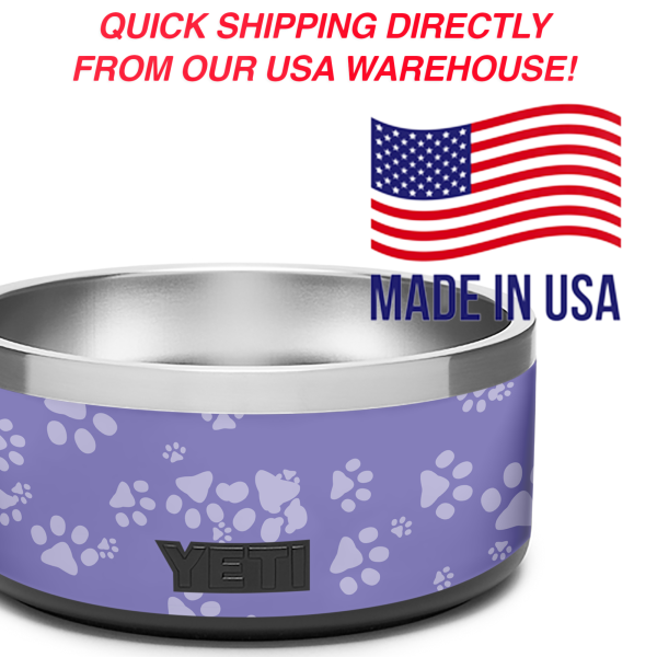 Purple Paws | Skin For YETI Boomer Dog Bowl 4 Cup Online now - Image 4
