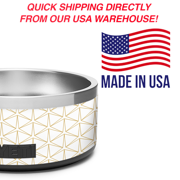 Geometric Gold | Skin For YETI Boomer Dog Bowl 8 Cup Discount - Image 2