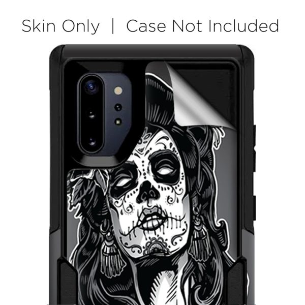 Sugar Skull Girl Dia De Los Meurtos | Skin For Otterbox Commuter for Galaxy Note 10 Plus Fashion - Image 3
