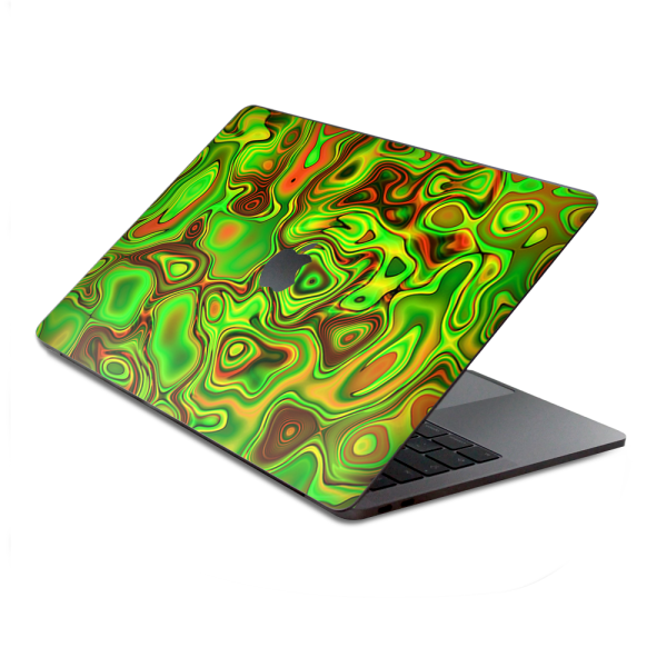 Green Glass Trippy Psychedelic | Skin For Macbook Pro 15 inch Retina Touch Bar | fits Model A1707, A3162, A1990 Hot on Sale