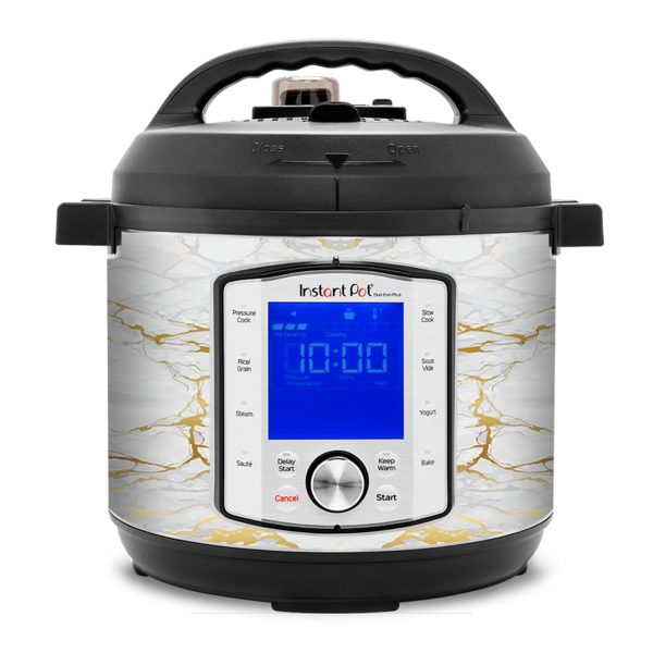 Gold and White Marble Swirl | Skin For Instant Pot Duo Evo Plus 6QT Online Hot Sale