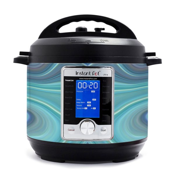 Aqua Green Blue Geode Swirl Swirl | Skin For Instant Pot Ultra 10-in-1 6QT on Sale