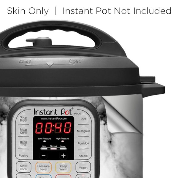 Black and White Marble Swirl | Skin For Instant Pot Duo 60 6QT Cheap - Image 4