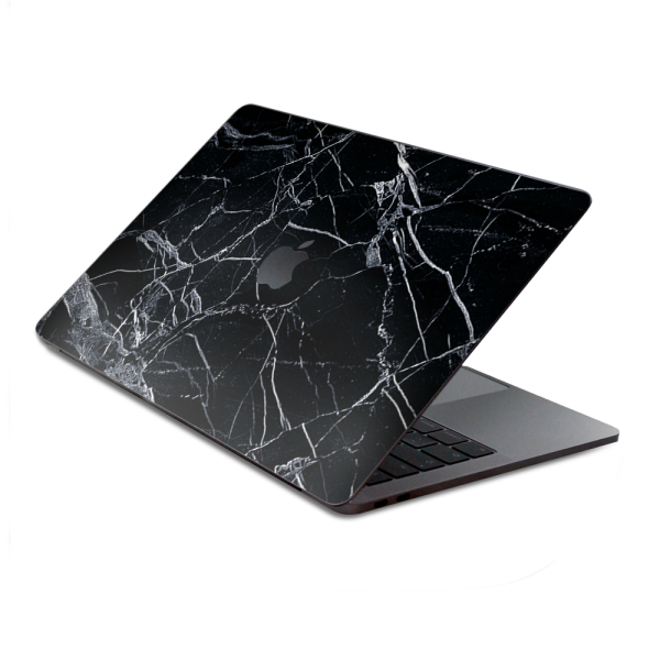Black Marble Granite White | Skin For Macbook Pro 15 inch Retina Touch Bar | fits Model A1707, A3162, A1990 For Discount