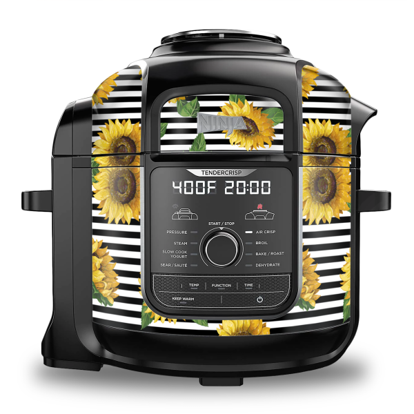 Sunflower with Black Stripes | Skin For Ninja Foodi 8QT Cheap