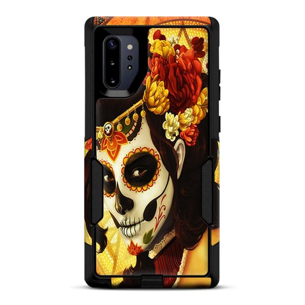 Skull Girl Dia De Los Muertos Paint | Skin For Otterbox Commuter for Galaxy Note 10 Plus Discount