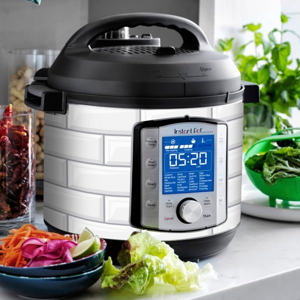 White Subway Tiles | Skin For Instant Pot Duo Evo Plus 6QT Online - Image 3