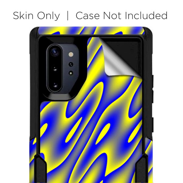 Neon Blue Yellow Trippy | Skin For Otterbox Commuter for Galaxy Note 10 Plus Online Sale - Image 3