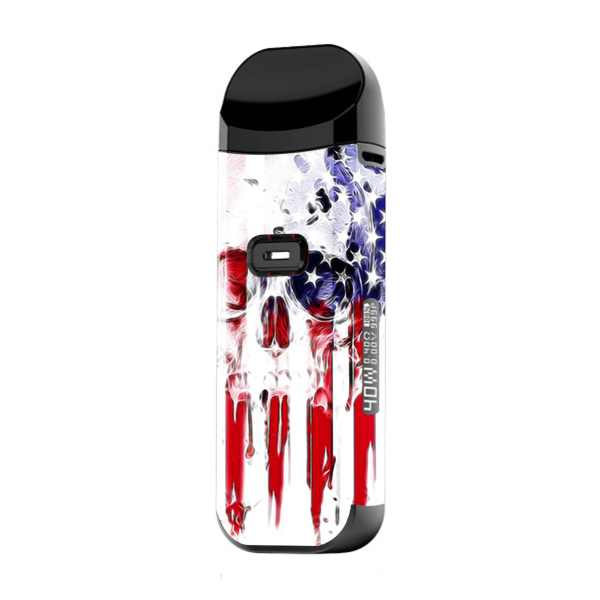 U.S.A. Flag Skull Drip | Skin For Smok Nord 2 Sale