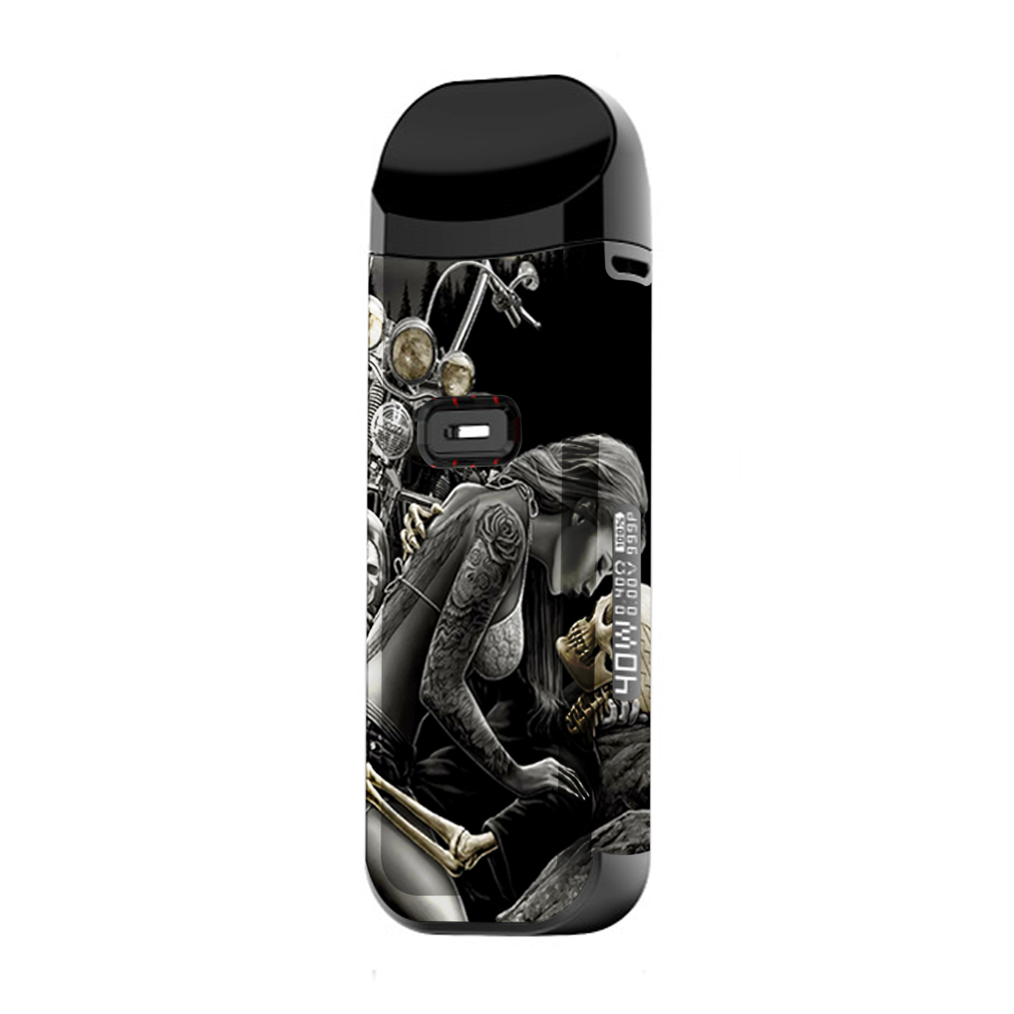Biker Skeleton Full Moon Tattoo | Skin For Smok Nord 2 For Discount