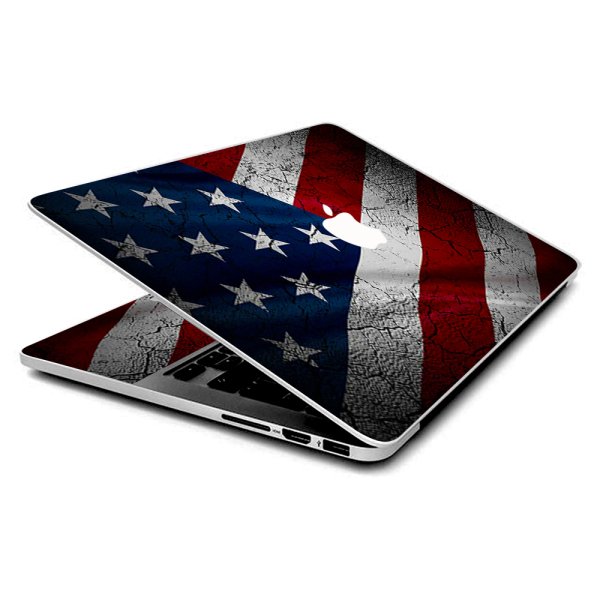 American Flag Distressed Wave | Skin For Macbook Pro 15 inch Retina | fits Model A1398, A2910 Hot on Sale