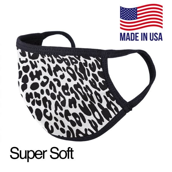 Black White Cheetah | Adult Washable Face Mask Online Hot Sale - Image 2