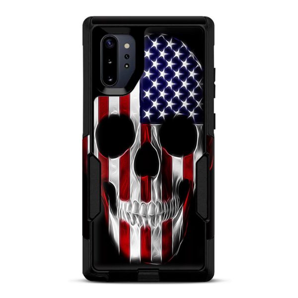 American Skull Flag In Skull | Skin For Otterbox Commuter for Galaxy Note 10 Plus Online