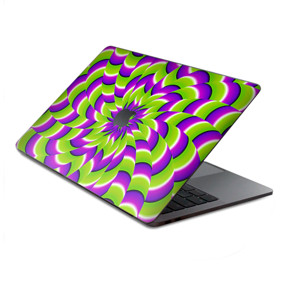 Trippy Psychedelic Motion Swirl | Skin For Macbook Pro 15 inch Retina Touch Bar | fits Model A1707, A3162, A1990 Hot on Sale