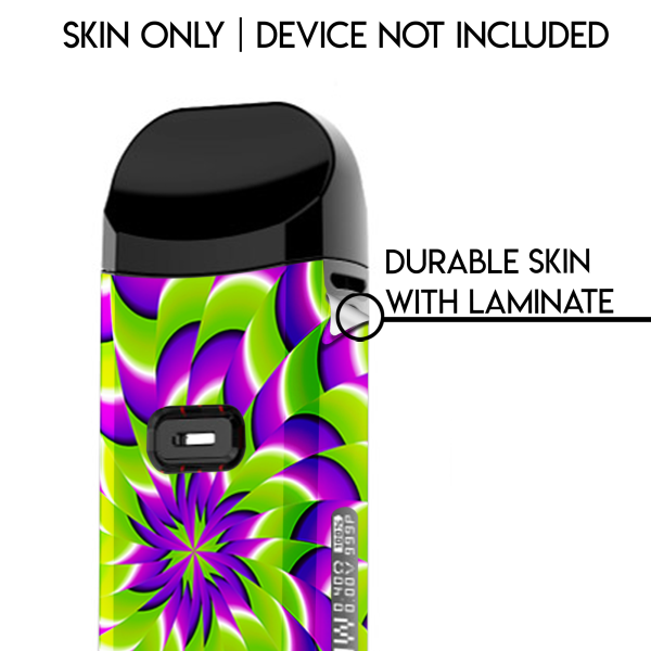 Trippy Psychedelic Motion Swirl | Skin For Smok Nord 2 on Sale - Image 2