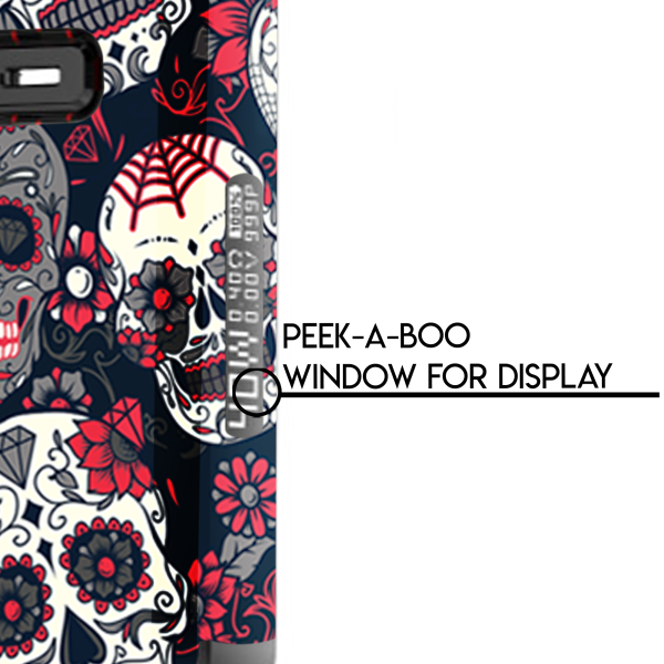 Sugar Skulls Red Black Dia De Los | Skin For Smok Nord 2 For Cheap - Image 3