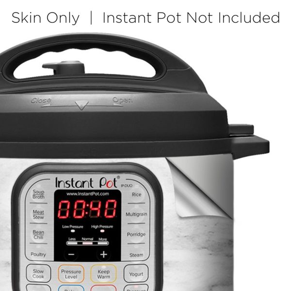 Grey and White Marble | Skin For Instant Pot Duo 60 6QT Online Sale - Image 4