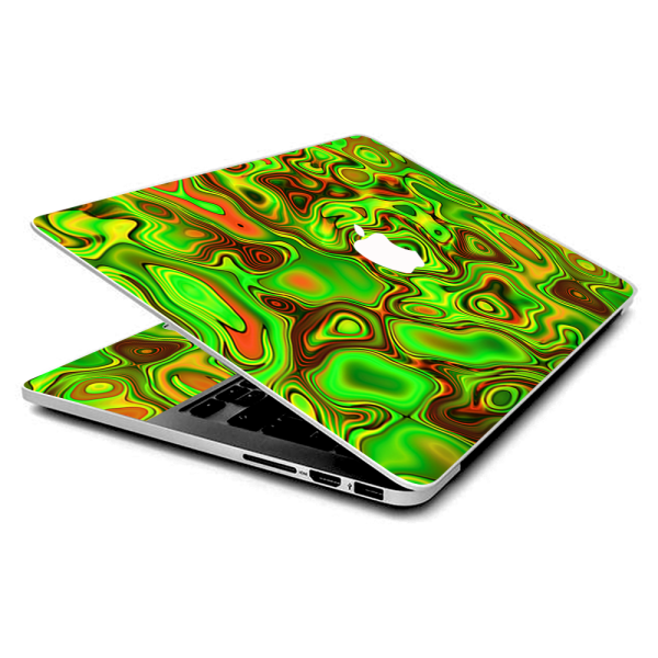 Green Glass Trippy Psychedelic | Skin For Macbook Pro 15 inch Retina | fits Model A1398, A2910 Online Hot Sale