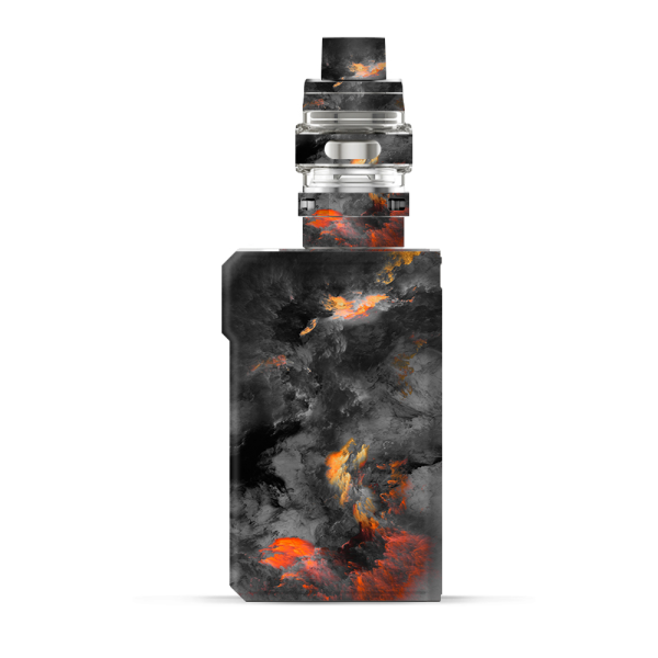 Grey Clouds On Fire Paint | Skin For VooPoo Alpha ZIP Online now