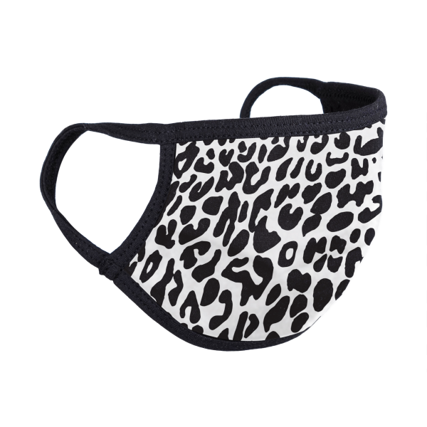 Black White Cheetah | Adult Washable Face Mask Online Hot Sale