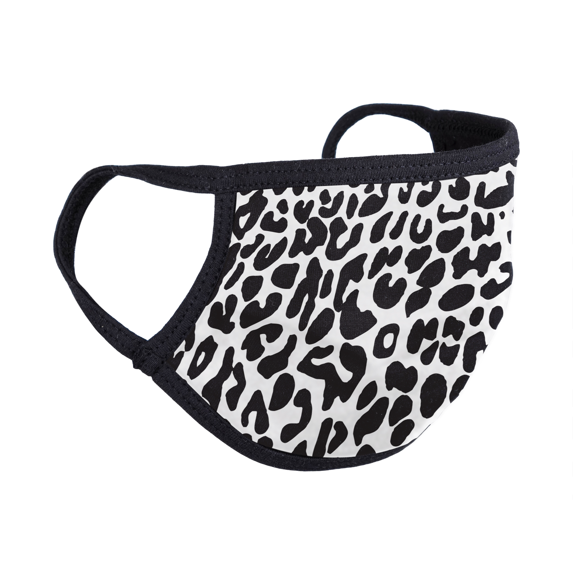 Black White Cheetah | Adult Washable Face Mask Online Hot Sale