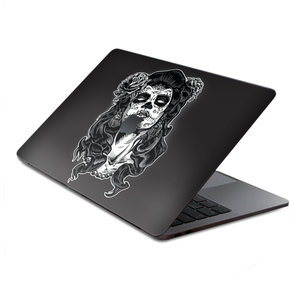 Sugar Skull Girl Dia De Los Meurtos | Skin For Macbook Pro 15 inch Retina Touch Bar | fits Model A1707, A3162, A1990 Online