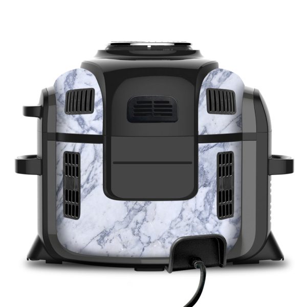 Grey and White Marble | Skin For Ninja Foodi 6.5QT Hot on Sale - Image 2