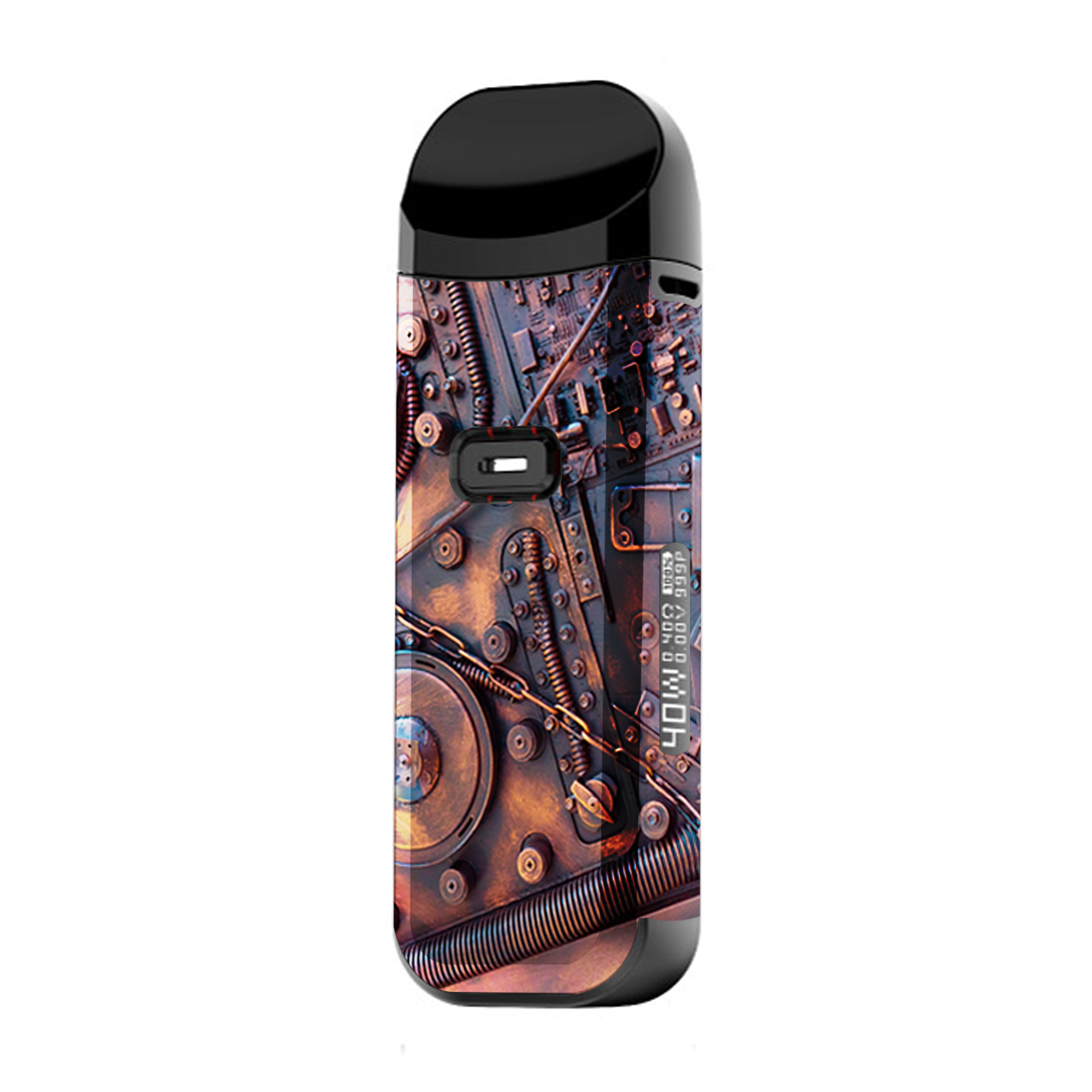 Steampunk Metal Panel Vault Gear | Skin For Smok Nord 2 Cheap