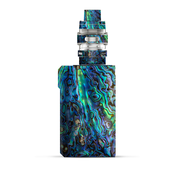 Abalone Shell Green Swirl Blue Gold | Skin For VooPoo Alpha ZIP For Discount