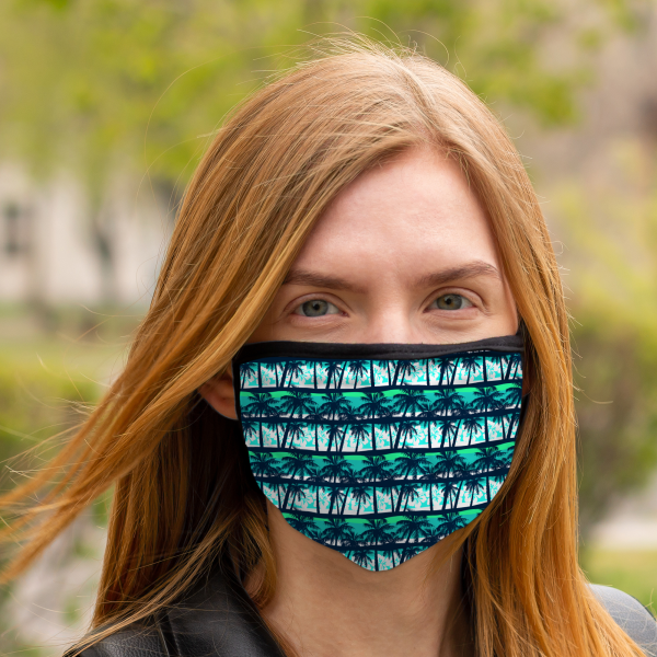 Palm Trees | Adult Washable Face Mask Cheap - Image 5