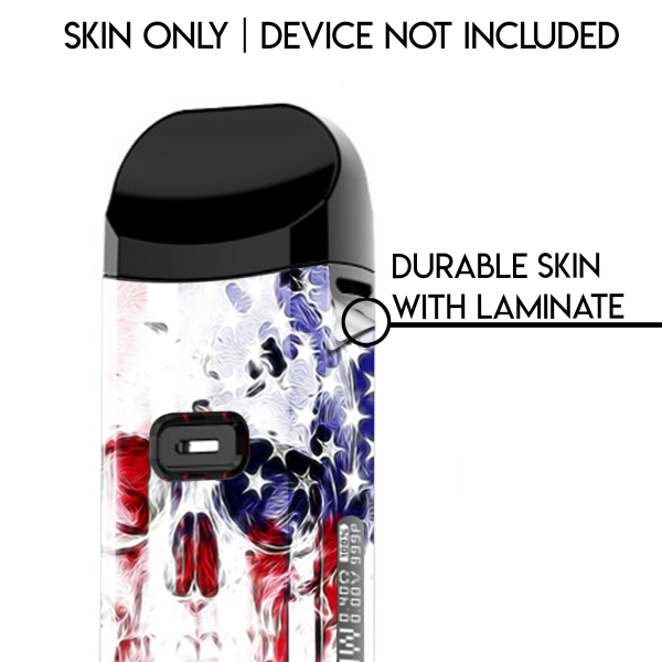 U.S.A. Flag Skull Drip | Skin For Smok Nord 2 Sale - Image 2