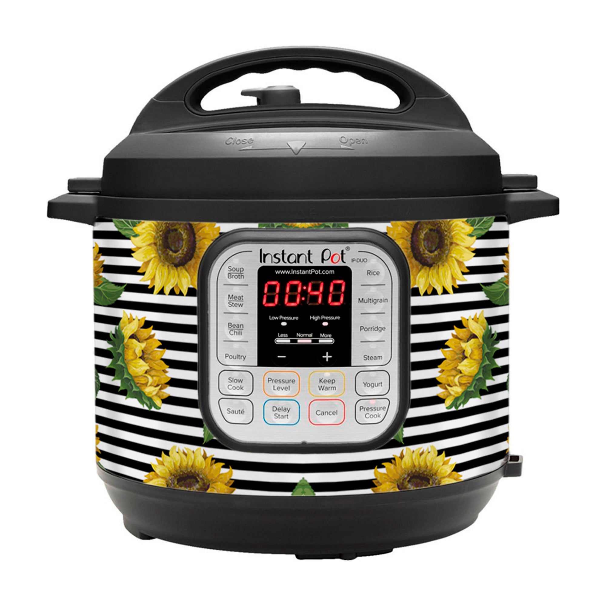 Sunflower with Black Stripes | Skin For Instant Pot Duo 60 6QT on Sale