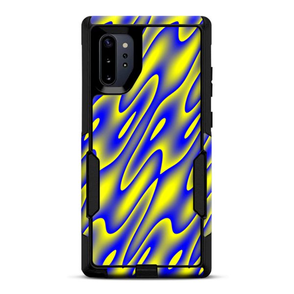 Neon Blue Yellow Trippy | Skin For Otterbox Commuter for Galaxy Note 10 Plus Online Sale