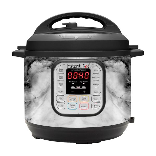 Black and White Marble Swirl | Skin For Instant Pot Duo 60 6QT Cheap