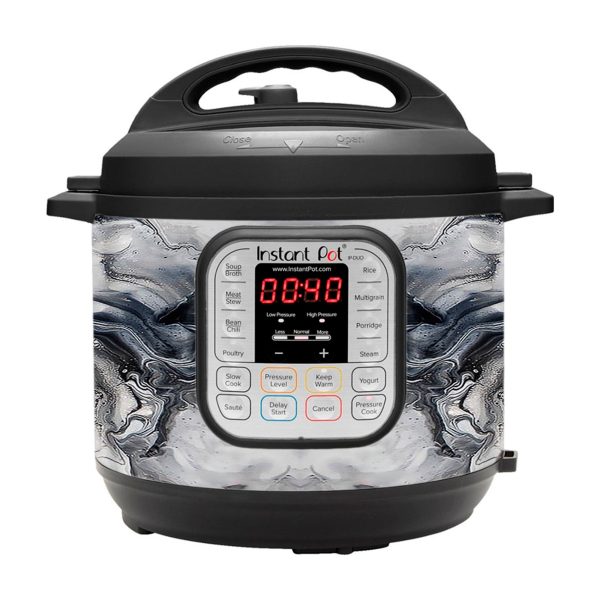 Black and White Marble Swirl | Skin For Instant Pot Duo 60 6QT Cheap