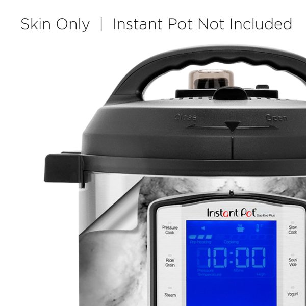 Black and White Marble Swirl | Skin For Instant Pot Duo Evo Plus 6QT Sale - Image 4