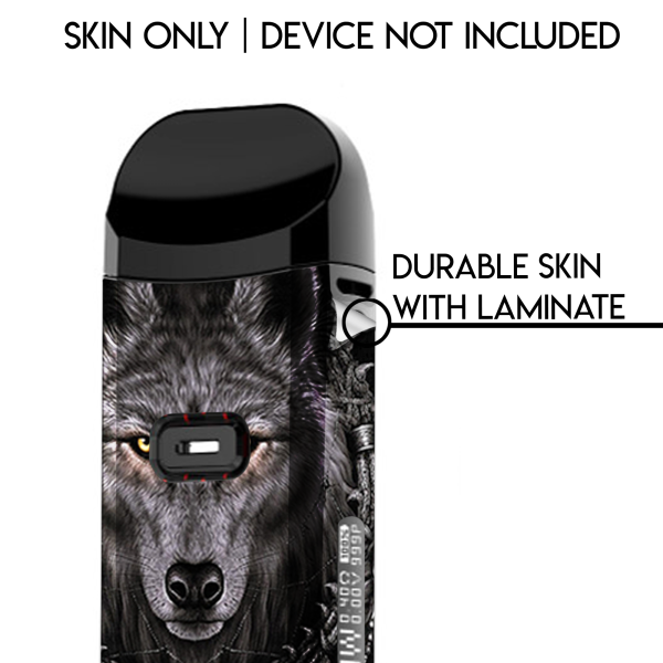 Wolf Dreamcatcher Back White | Skin For Smok Nord 2 Online now - Image 2