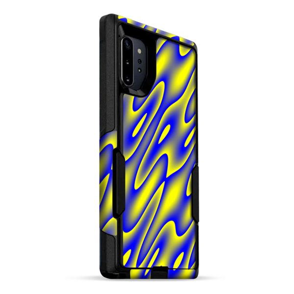 Neon Blue Yellow Trippy | Skin For Otterbox Commuter for Galaxy Note 10 Plus Online Sale - Image 2