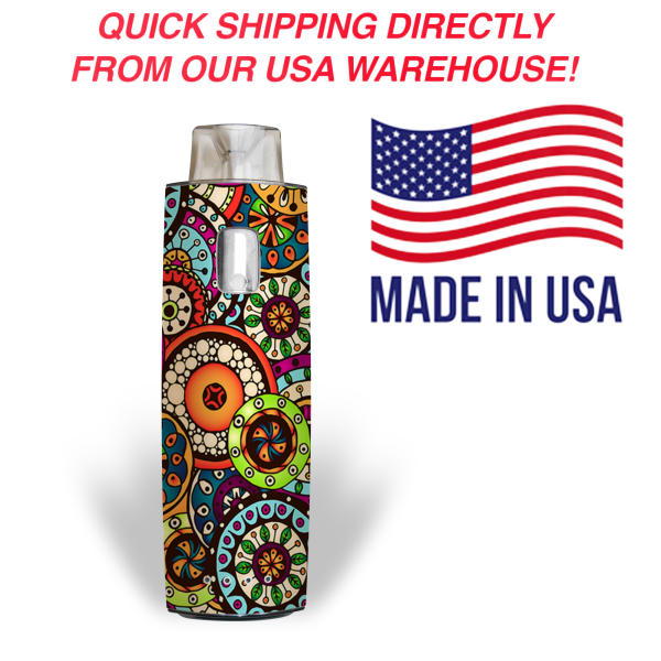 Ethnic Circles Pattern | Skin For Innokin Endura M18 Sale - Image 5