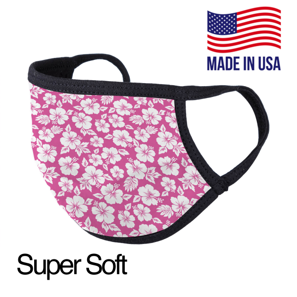 Pink Hibiscus | Adult Washable Face Mask Hot on Sale - Image 2