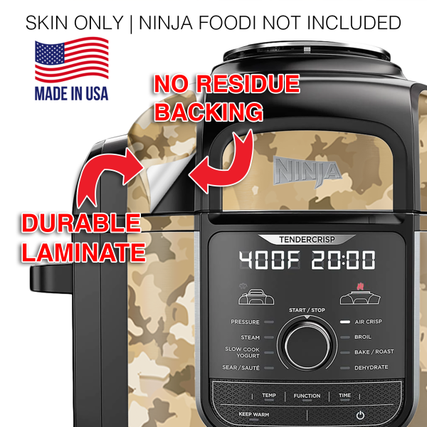 Desert Camo | Skin For Ninja Foodi 8QT For Cheap - Image 3