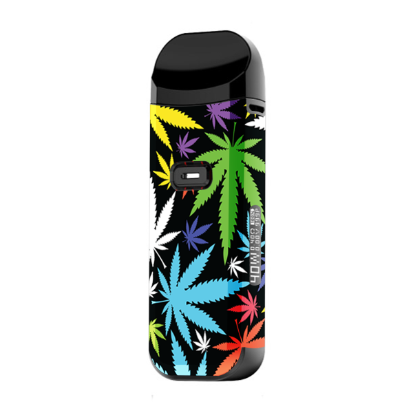 Colorful Weed Leaves Leaf | Skin For Smok Nord 2 Supply