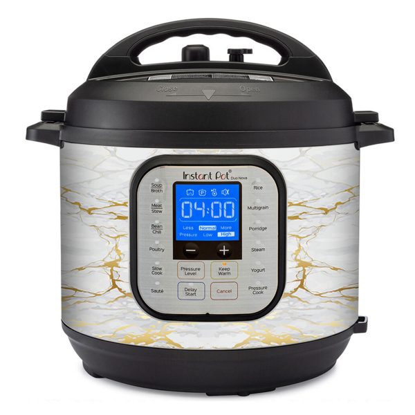 Gold and White Marble Swirl | Skin For Instant Pot Duo Nova 6QT Cheap