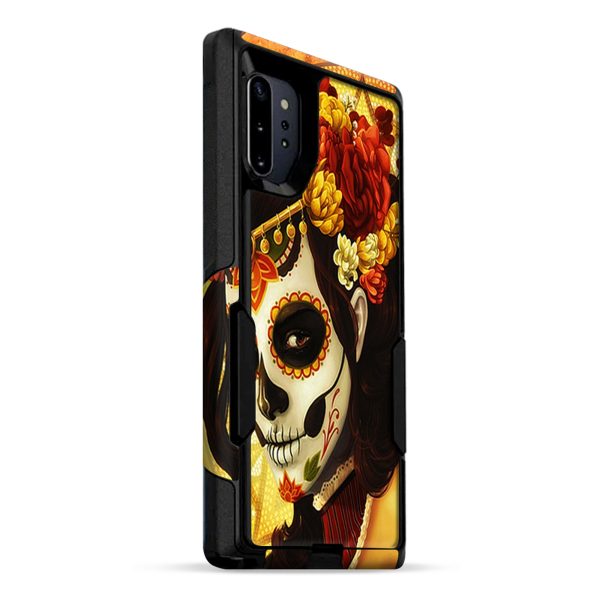 Skull Girl Dia De Los Muertos Paint | Skin For Otterbox Commuter for Galaxy Note 10 Plus Discount - Image 2